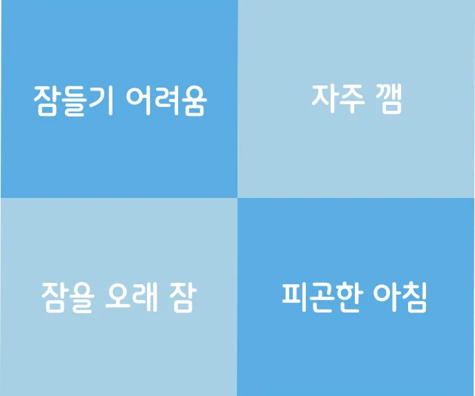 우울 — 수면 패턴이 달라질 수 있습니다